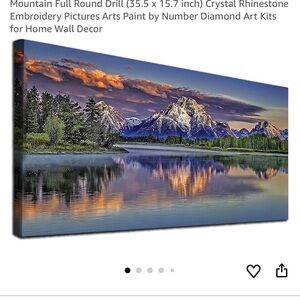 Mountain Scene Diamond Art Craft Canvas Project New in Box